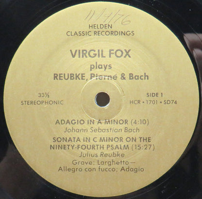 Virgil Fox - Virgil Fox Plays Reubke, Pierne And Bach