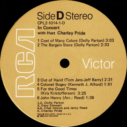 Various - In Concert With Host Charley Pride