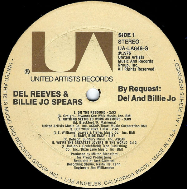 Del Reeves, Billie Jo Spears - By Request: Del And Billie Jo