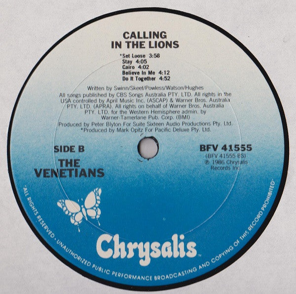 The Venetians - Calling In The Lions
