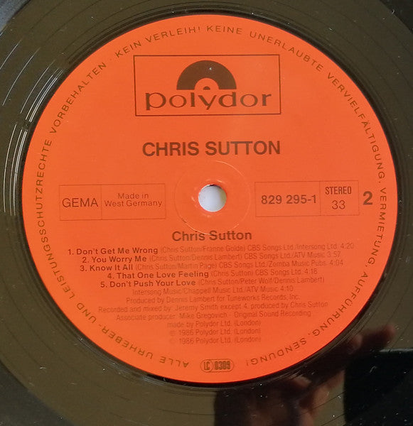 Chris Sutton - secondary