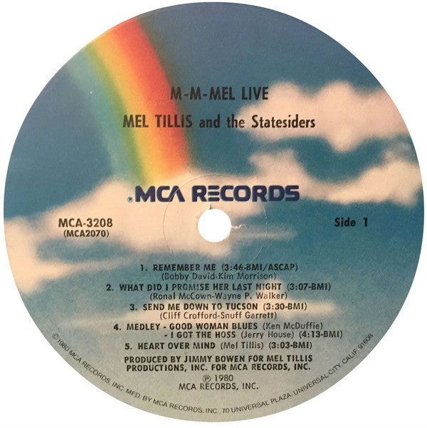 Mel Tillis, The Statesiders - M-M-Mel Live