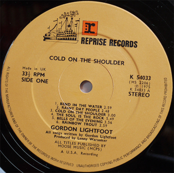 Gordon Lightfoot - Cold On The Shoulder