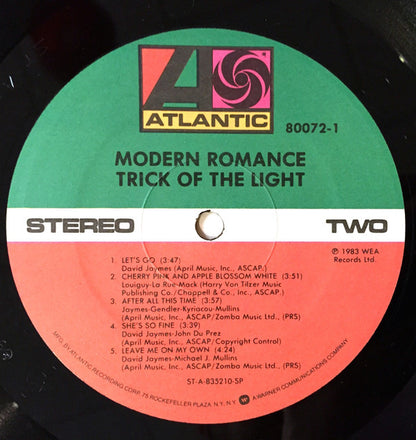 Modern Romance - Trick Of The Light