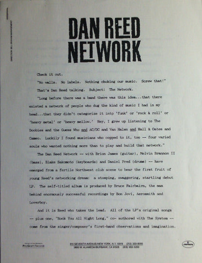 Dan Reed Network - Dan Reed Network