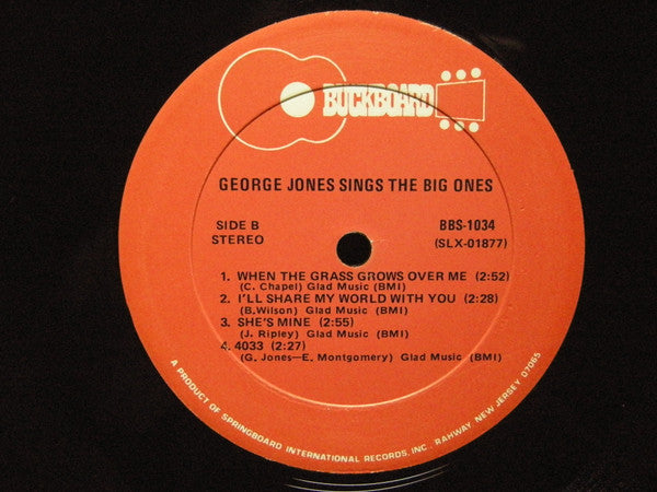 George Jones Sings The Big Ones - secondary