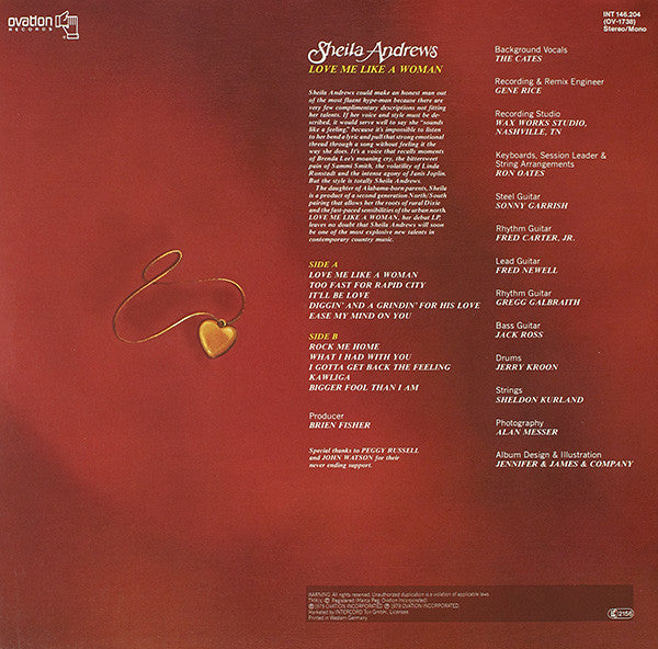 Sheila Andrews - Love Me Like A Woman