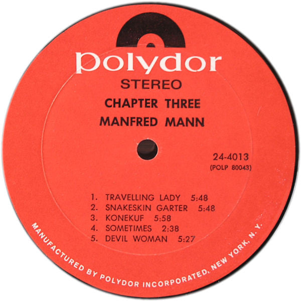 Manfred Mann Chapter Three - secondary