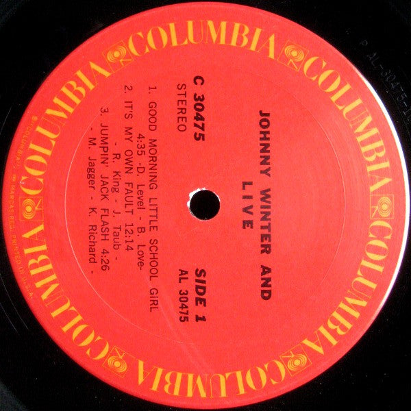 Live Johnny Winter And - secondary