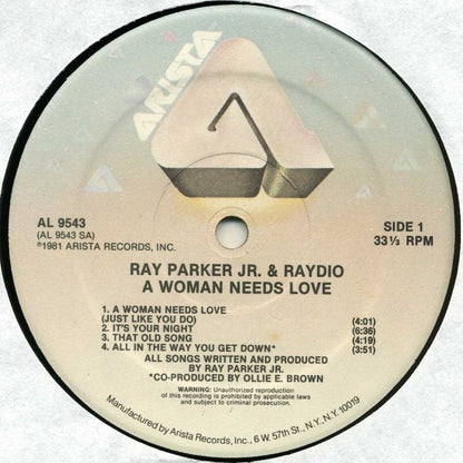 Ray Parker Jr., Raydio - A Woman Needs Love