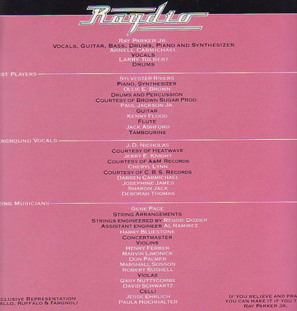 Ray Parker Jr., Raydio - A Woman Needs Love