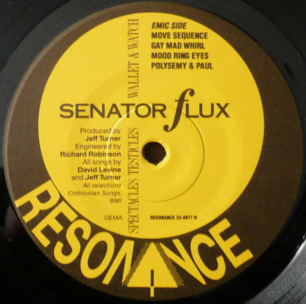 Senator Flux - Spectacles Testicles Wallet & Watch