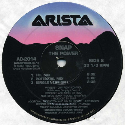 12" Single: Snap! - The Power
