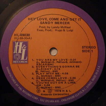 Sandy Mercer - Hey Love, Come And Get It!