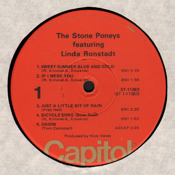 The Stone Poneys, Linda Ronstadt - The Stone Poneys Featuring Linda Ronstadt