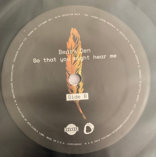 So That You Might Hear Me - secondary