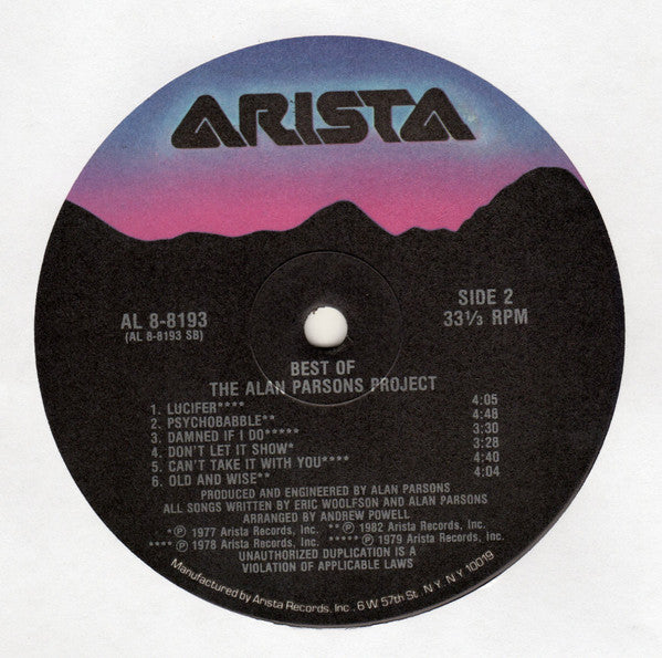 The Best Of The Alan Parsons Project - secondary