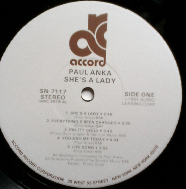 Paul Anka - She's A Lady