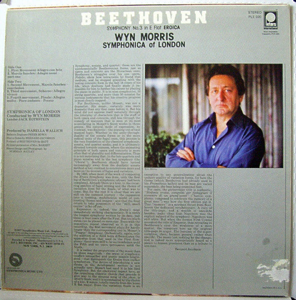 Ludwig van Beethoven, Wyn Morris, Symphonica Of London - Symphony No.3 In E Flat Eroica