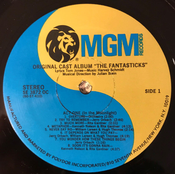 Various - The Fantasticks - The Original Cast Album Of The Award-Winning International Musical