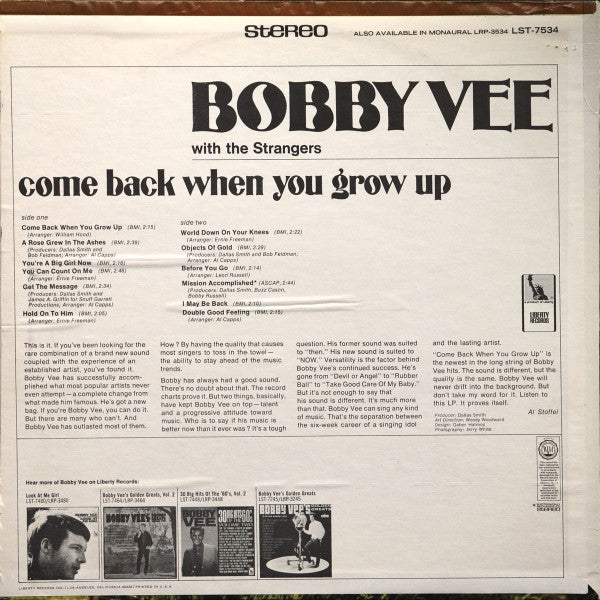 Come Back When You Grow Up - secondary