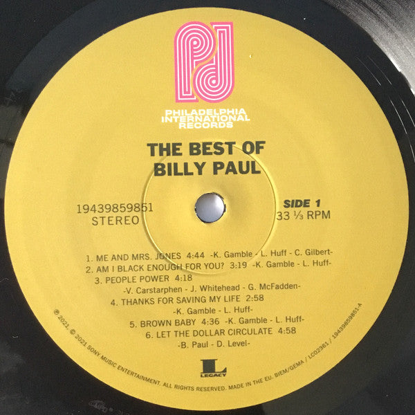 The Best Of Billy Paul - secondary