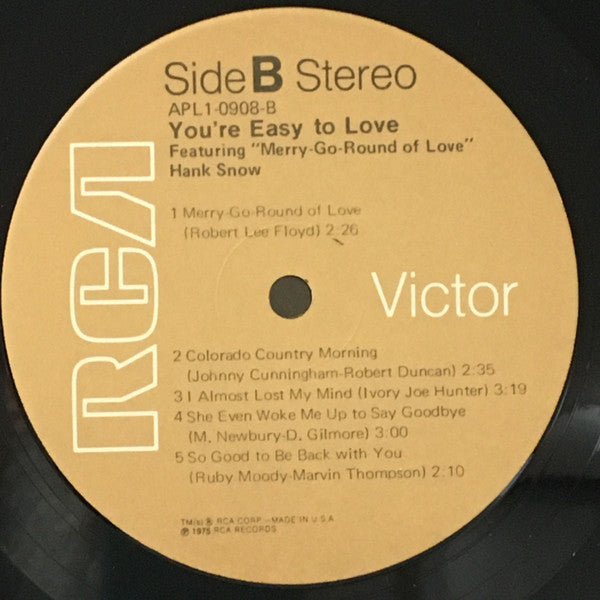 You're Easy To Love - secondary