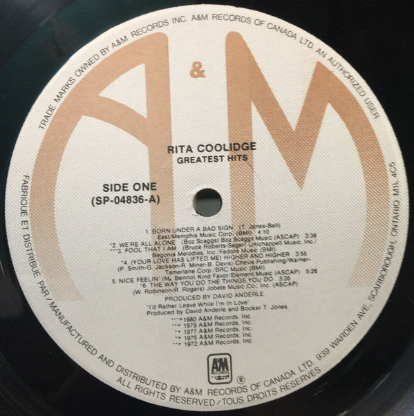 Rita Coolidge - Greatest Hits