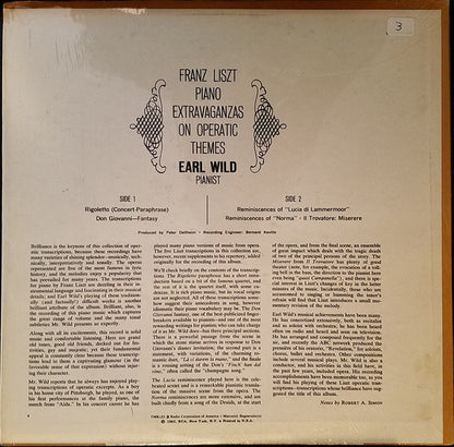 Franz Liszt, Earl Wild - Piano Extravaganzas On Operatic Themes