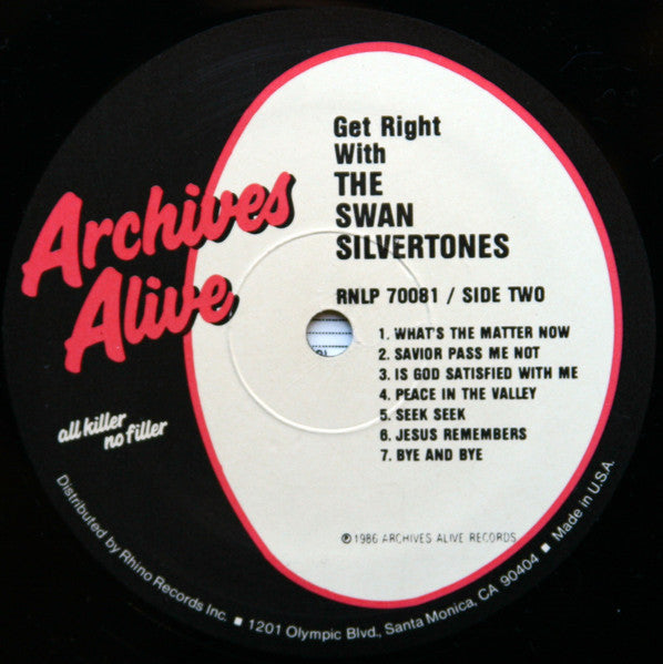 Get Right With The Swan Silvertones - secondary