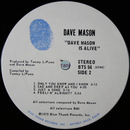 Dave Mason Is Alive! - secondary