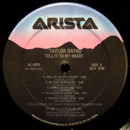 Tell It To My Heart - secondary