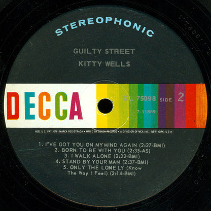 Kitty Wells - Guilty Street