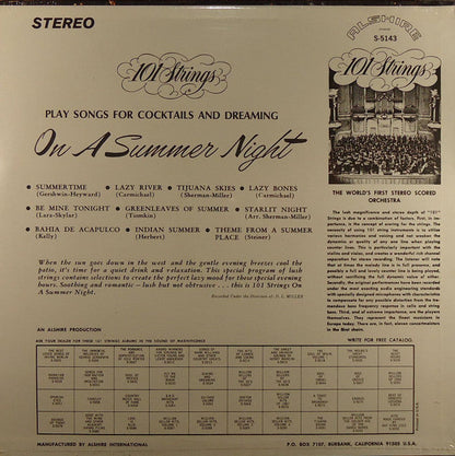 101 Strings - Play Songs For Lovers On A Summer Night