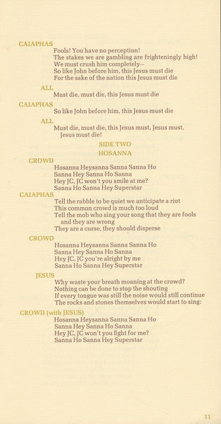 Jesus Christ Superstar - secondary