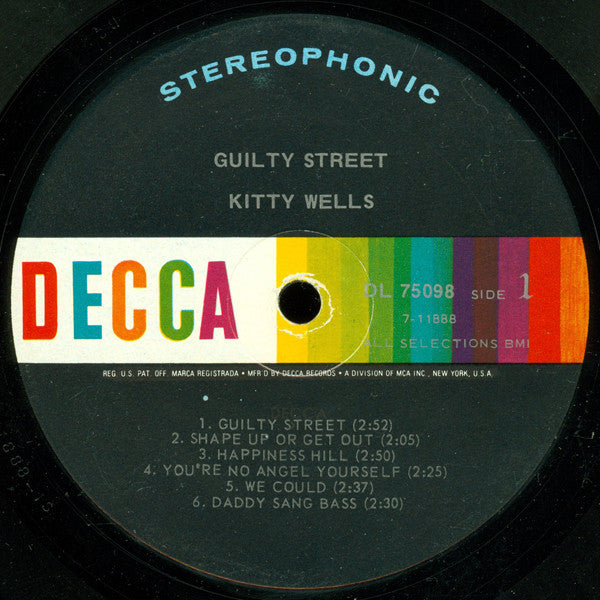 Kitty Wells - Guilty Street