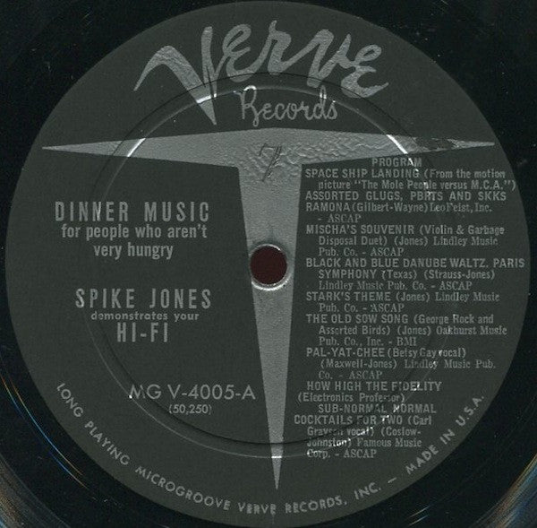 Spike Jones - Dinner Music (For People Who Aren't Very Hungry)