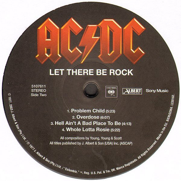 Let There Be Rock - secondary