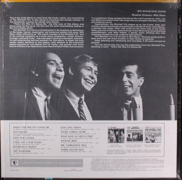 The Mitchell Trio - That's The Way It's Gonna Be