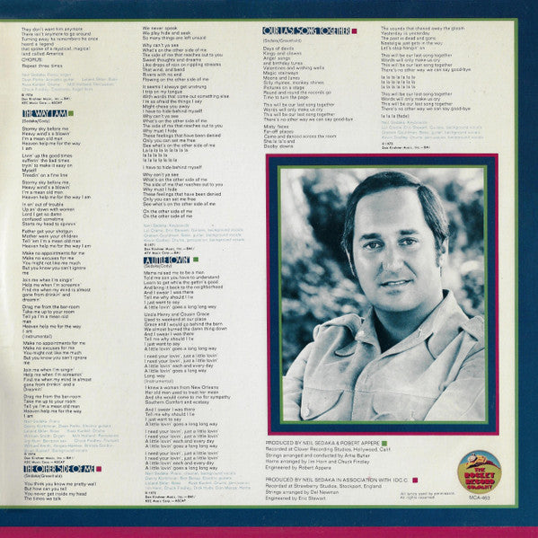 Neil Sedaka - Sedaka's Back