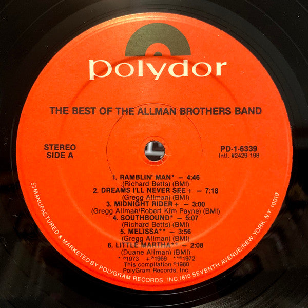 The Best Of The Allman Brothers Band - secondary