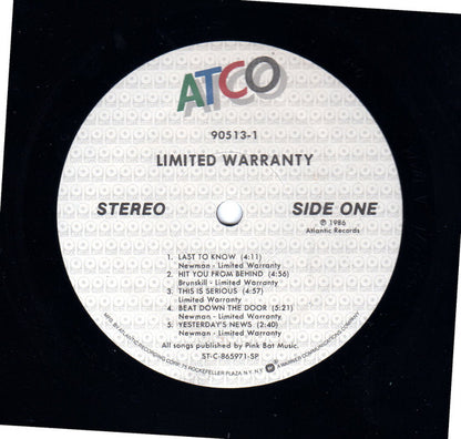 Limited Warranty - secondary