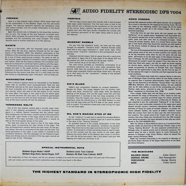 Eddie Osborn - Percussive Baldwin Organ And Bongos
