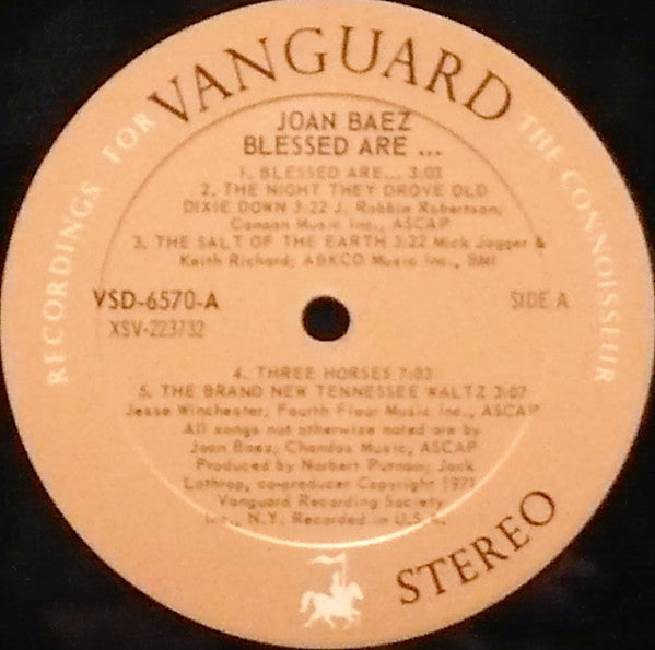 Joan Baez - Blessed Are...