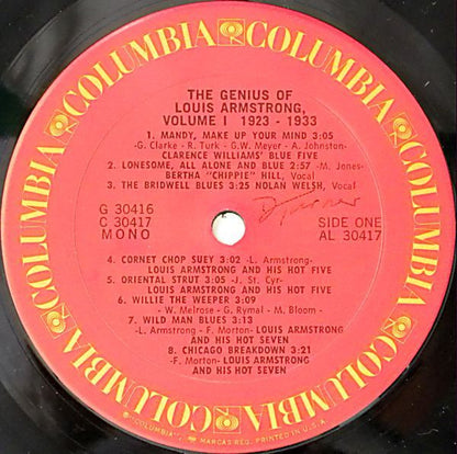 The Genius Of Louis Armstrong Volume 1: 1923-1933 - secondary