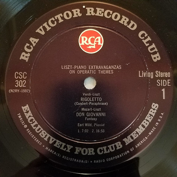 Franz Liszt, Earl Wild - Piano Extravaganzas On Operatic Themes