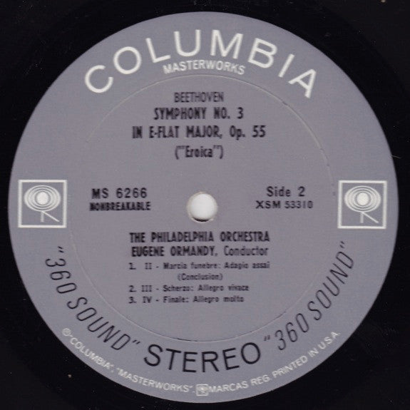 Ludwig van Beethoven, The Philadelphia Orchestra, Eugene Ormandy - Symphony No. 3: Eroica