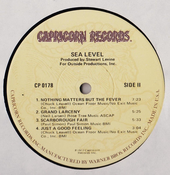 Sea Level - secondary