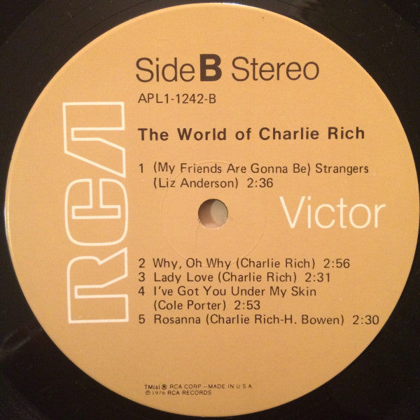 Charlie Rich - The World Of Charlie Rich / Now Everybody Knows