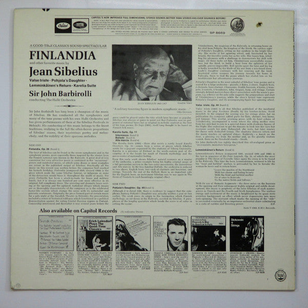 Sir John Barbirolli - Finlandia And Other Favorite Music By Jean Sibelius